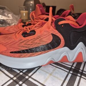 Nike Kids' Orange and Black Sneakers